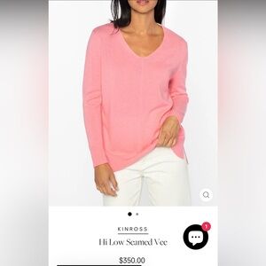 Kinross Women's Cream V-Neck Sweater